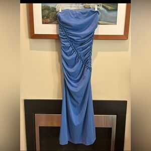 The Gabbie Strapless Ruched Tube Dress by Celandine